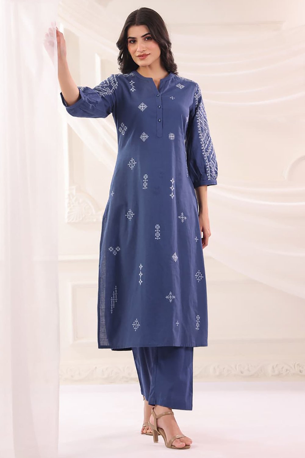 embroidery-dress-kurta-pant-set